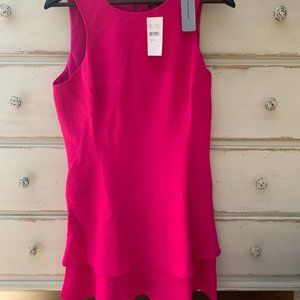 Vibrant Pink Cheryl Crepe Mini Dress